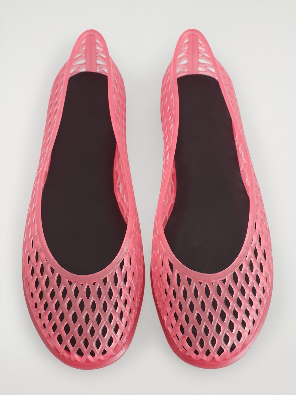COS jelly Women's coral ballet Flats